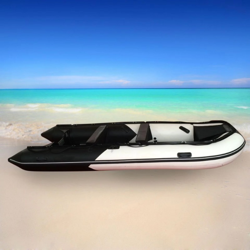 Thickened PVC 4.7 m 9-seat Res - огляд і ціна Fishing Boat Inflatable